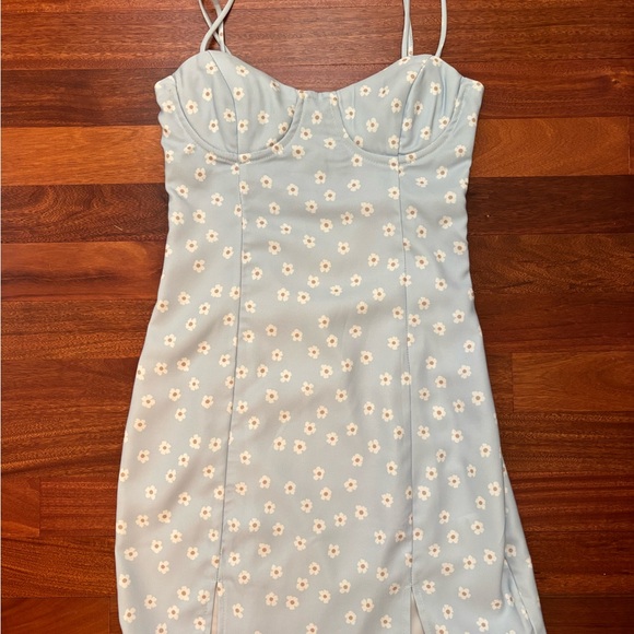 Princess Polly Blue Spaghetti Strap Mini Dress - Picture 1 of 4